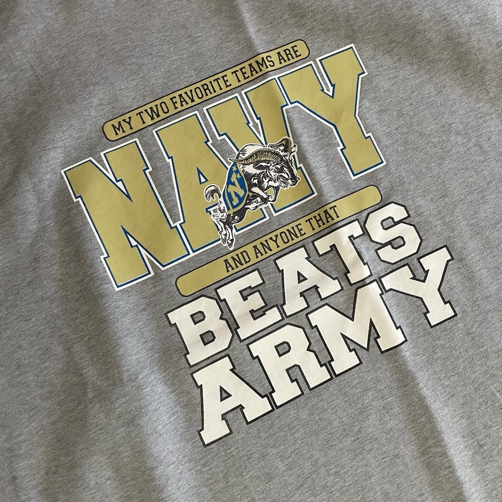 USN Navy Midshipmen Sweatshirt Throw Blanket 52"x77" Heather Gray MV Sport‎